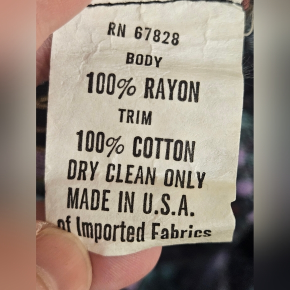 RARE Vintage Jane Schaffhausen Belle France Women's Velvety Floral Prairie Dress - Picture 2 of 11